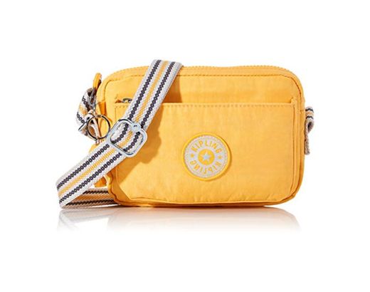 Kipling Abanu, Bolsos con Bandolera para Mujer, Amarillo