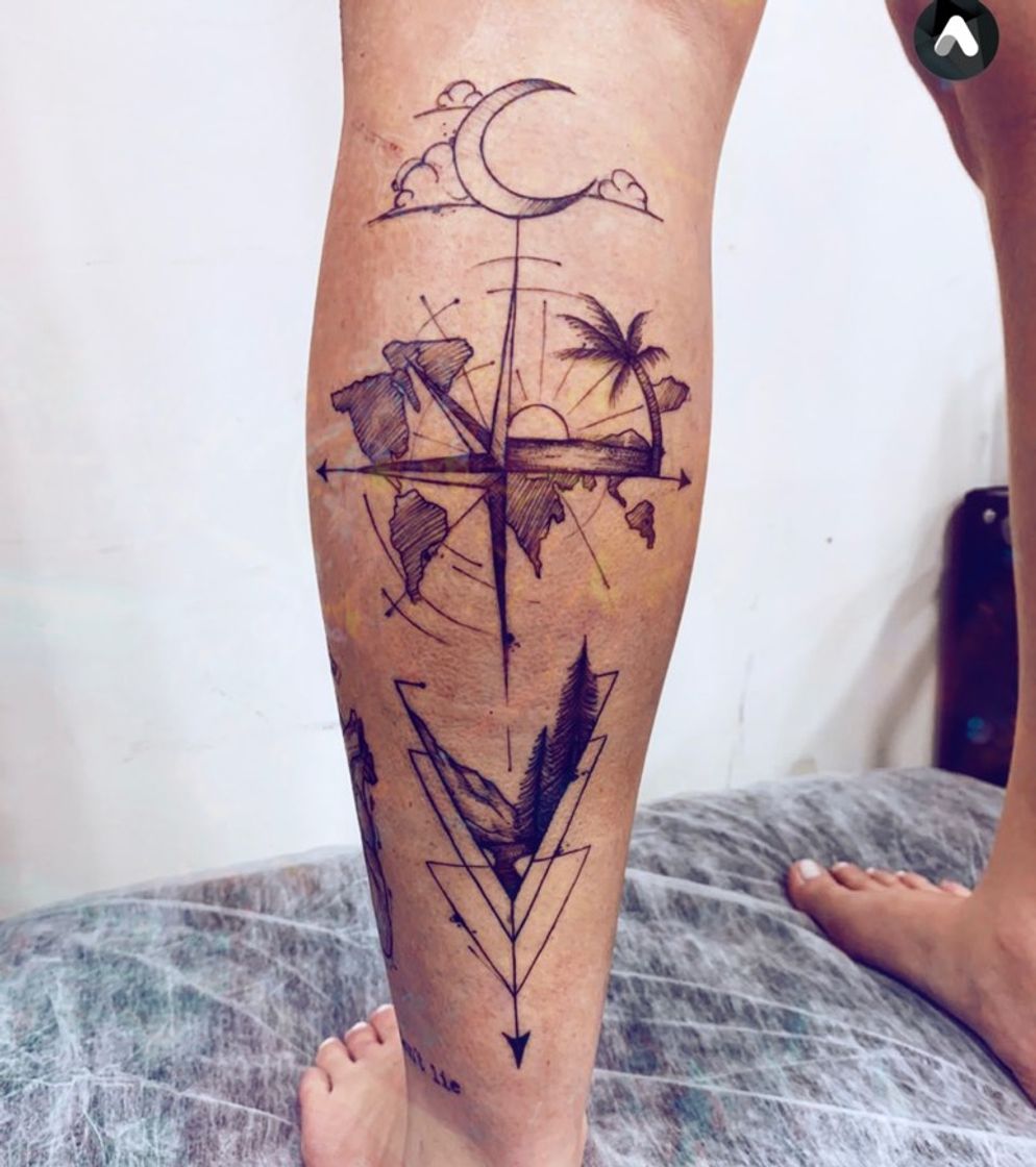 Fashion Direções da vida tattoos 