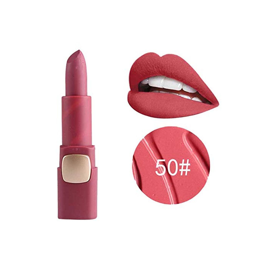 Fashion HaiQianXin Mate Lápices Labiales Maquillaje Pigmentos Cosméticos de Color Desnudo Hidratante Sexy