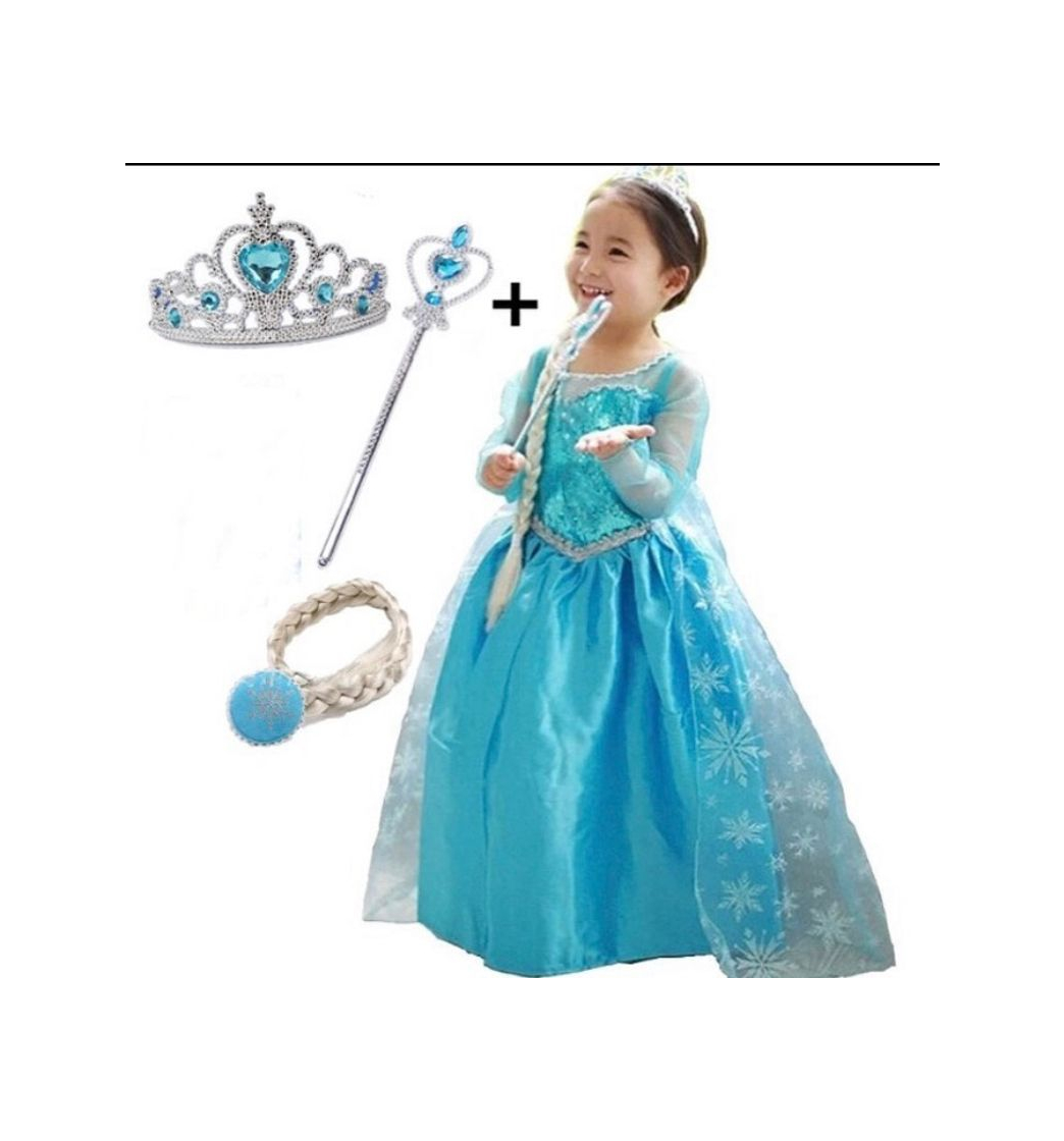 Moda Fantasia Infantil Importada Filme Frozen