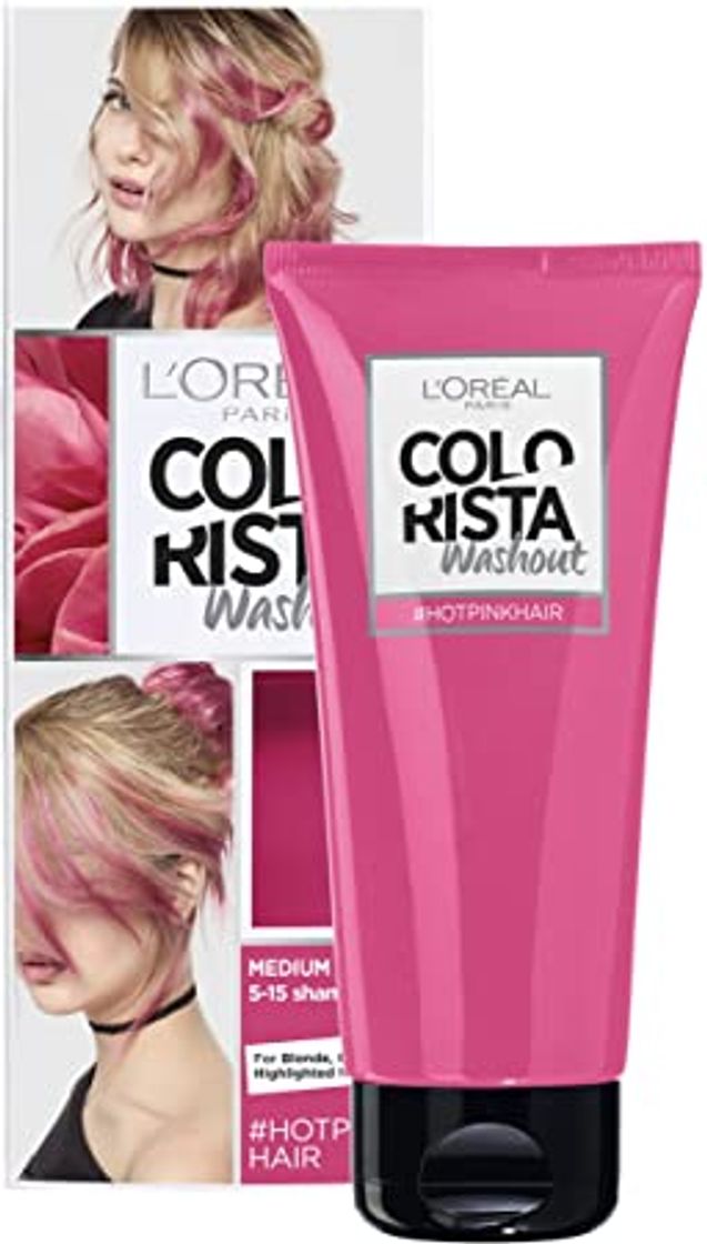 Belleza L'Oreal Paris Colorista Coloración  Temporal Tono Washout Hot Pink Hair