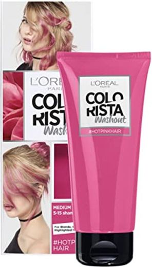L'Oreal Paris Colorista Coloración  Temporal Tono Washout Hot Pink Hair