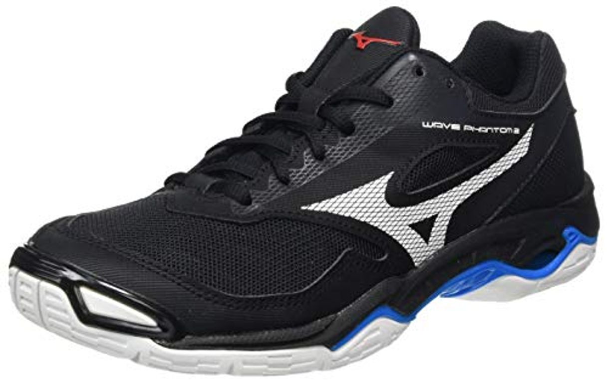 Moda Mizuno Wave Phantom 2, Zapatilla de Balonmano Unisex Adulto, Negro