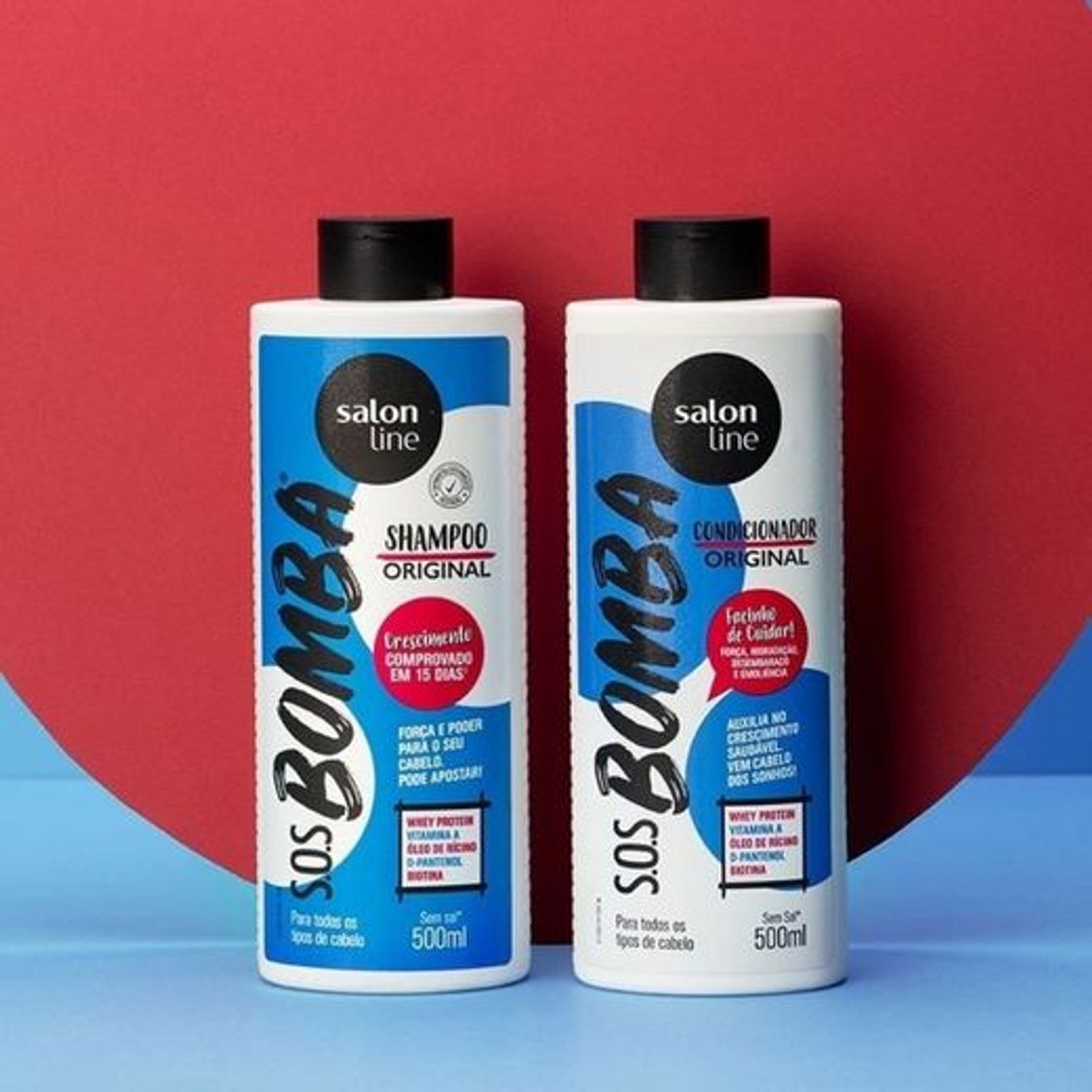 Social Kit Shampoo e Condicionador SOS Bomba Salon Line