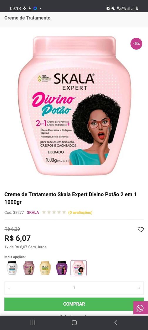 Social Creme baratinho 