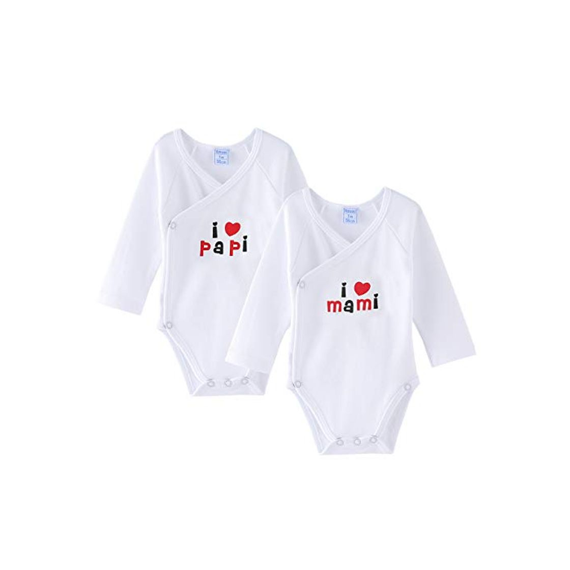 Social Amomí Body para Bebé, Pack de 2 unidades, 0 Mes Para Recién