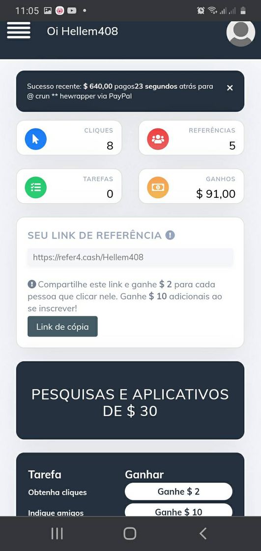 Moda Links de sites para ganhar dinheiro 💵 