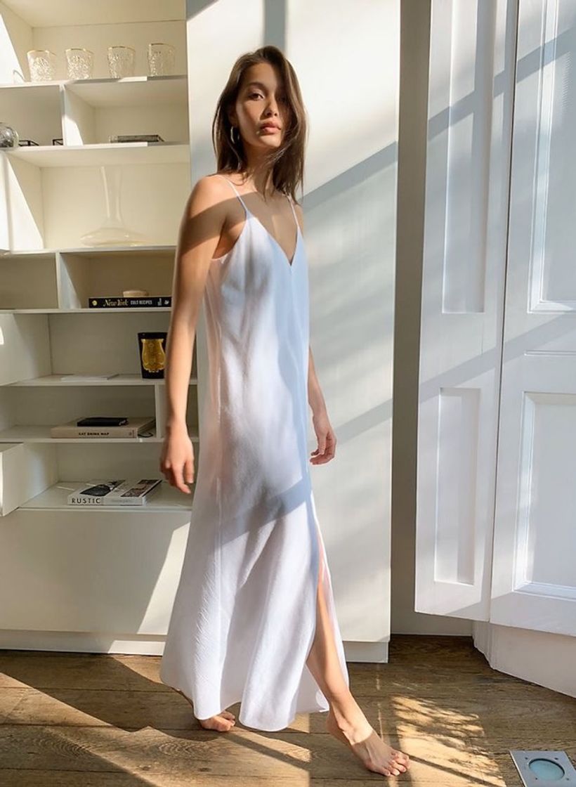 Moda Branco midi 