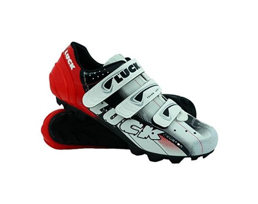 LUCK Zapatillas de Ciclismo Extreme 3.0 MTB,con Suela de Carbono y Triple