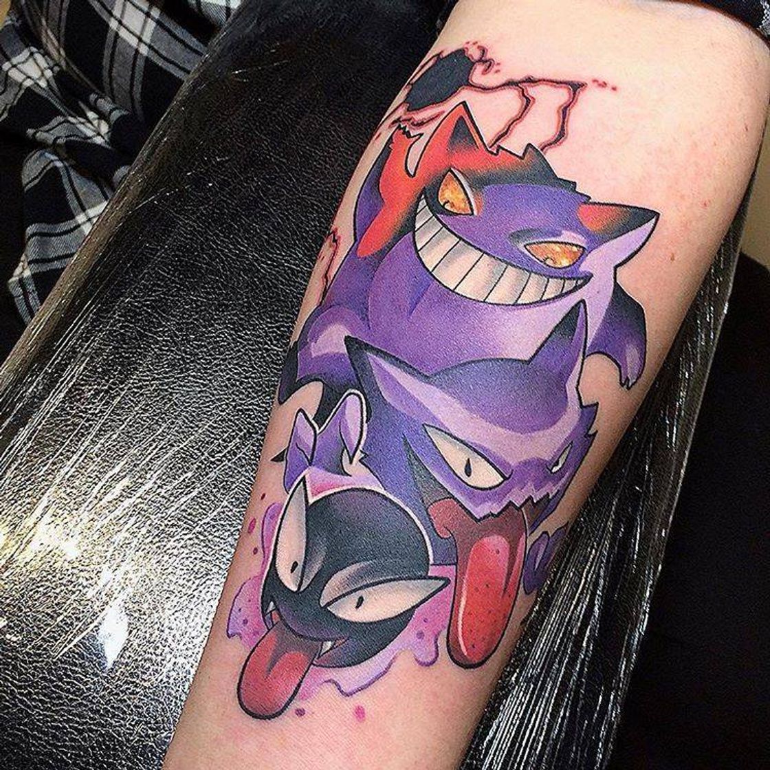 Moda Tatuagem Linha evolutiva Gengar