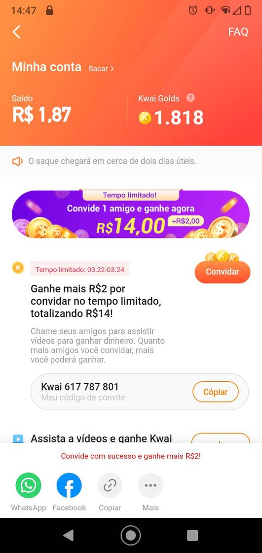 App- Ganhe dinheiro com o kawaii. 
