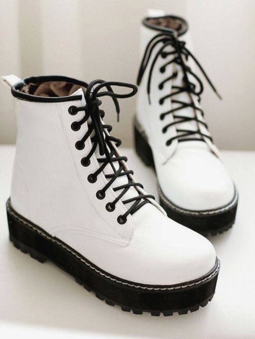Social Bota coturno branco