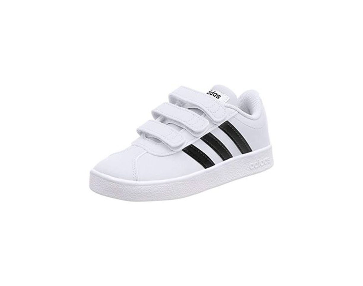 Moda adidas VL Court 2.0 CMF C, Zapatillas de Tenis Unisex Niños, Blanco