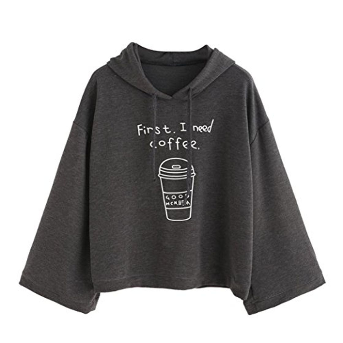 Social K-youth Mujer Sudaderas Cortas, Letras Mujer Sudaderas con Capucha Manga Larga Sudaderas