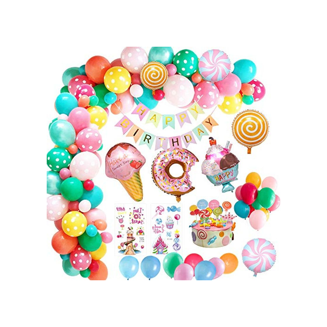 Productos MMTX Decoraciones fiesta Cumpleaños Candyland