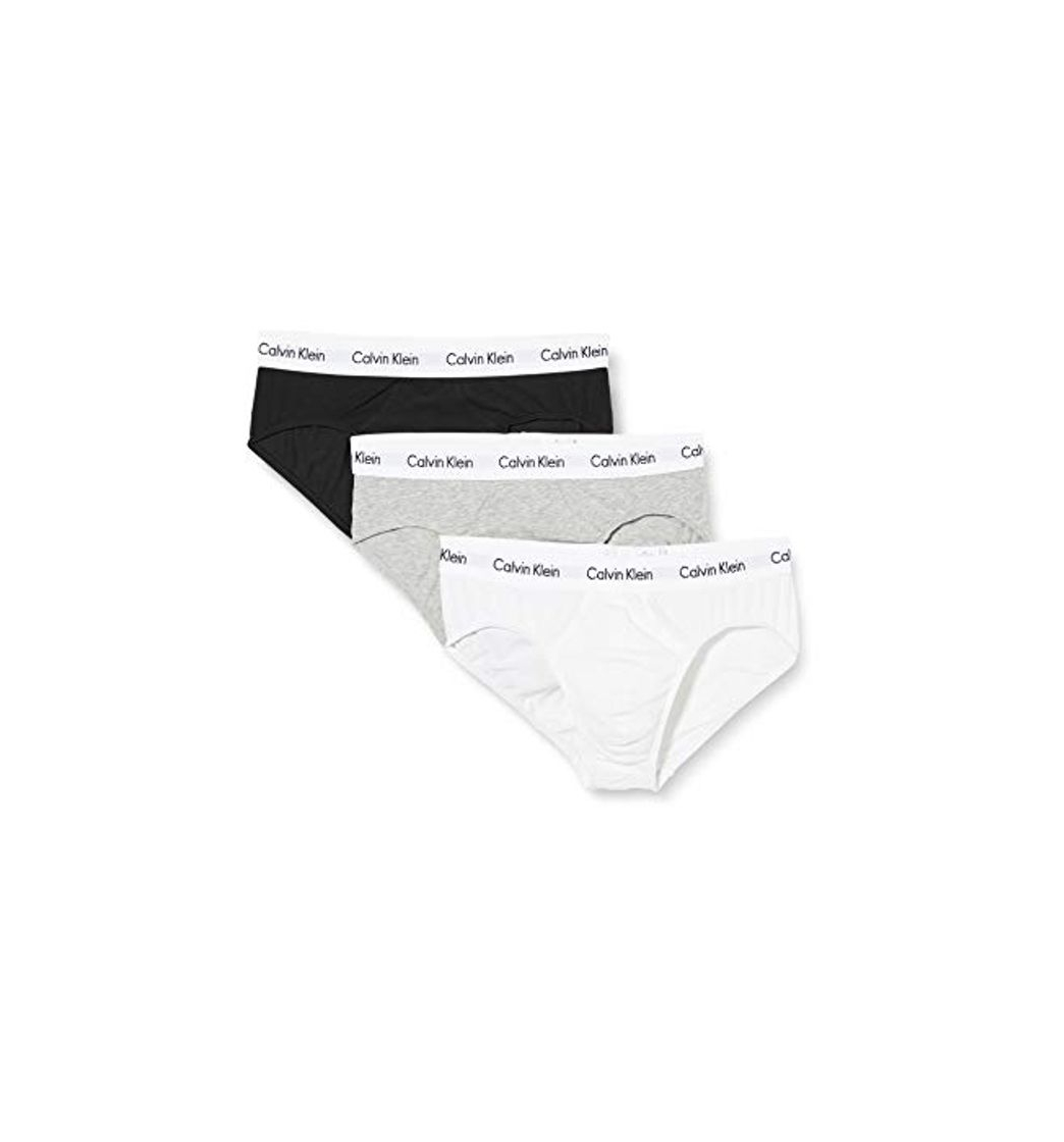 Social Calvin Klein 3P Hip Brief, Calzoncillos para Hombre