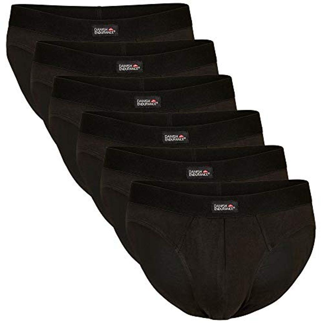 Social DANISH ENDURANCE Calzoncillos Slip de Algodón para Hombre Pack de 6, Calzoncillos