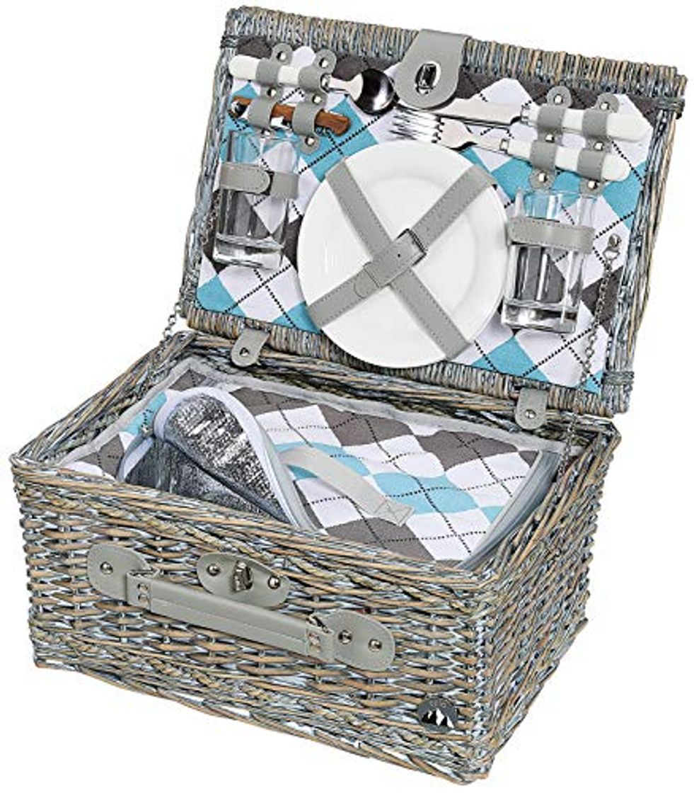 Social Cilio 155716 - Cesta de picnic con cubiertos