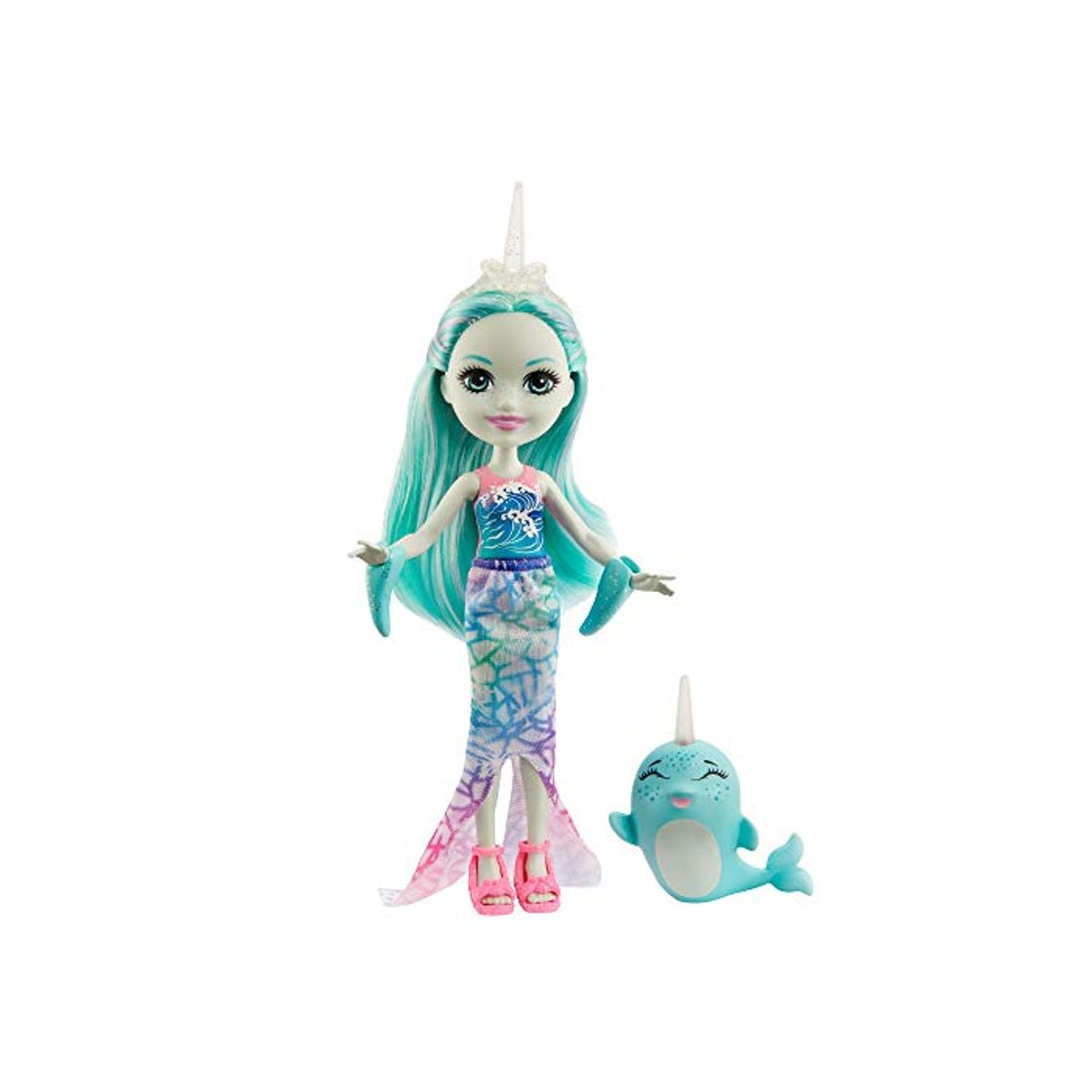 Producto Enchantimals Muñeca con mascota Naddie Narwhal y Sword