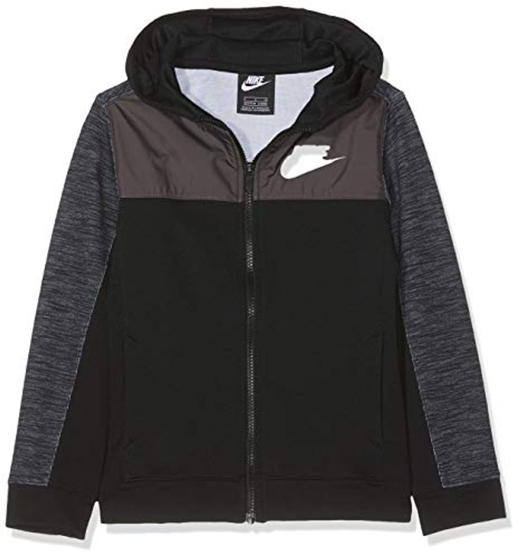 Moda NIKE B NSW Hoodie FZ Advance Sudadera, Niños, Black