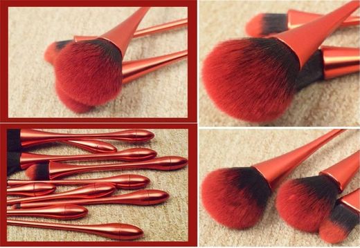 10pcs Nueva cáliz cintura profesional Make Up juego de pinceles de maquillaje