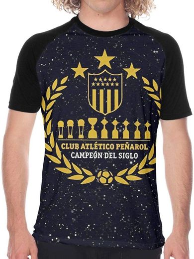 Club Atlético Peñarol Uruguay Futbol 1 Mans Short Sleeve Baseball T-Shirt Classic