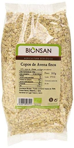 Bionsan Copos De Avena Finos Ecológicos - 4 bolsas de 500gr -Total