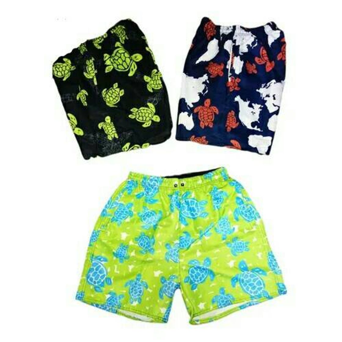 Moda Kit 5 Bermudas Tactel Masculino Mauricinho Praia 