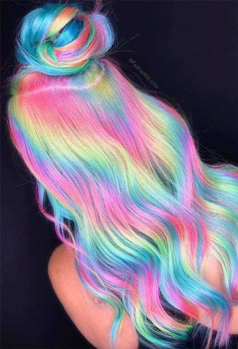 Fashion Cabelo Arco-íris 💎