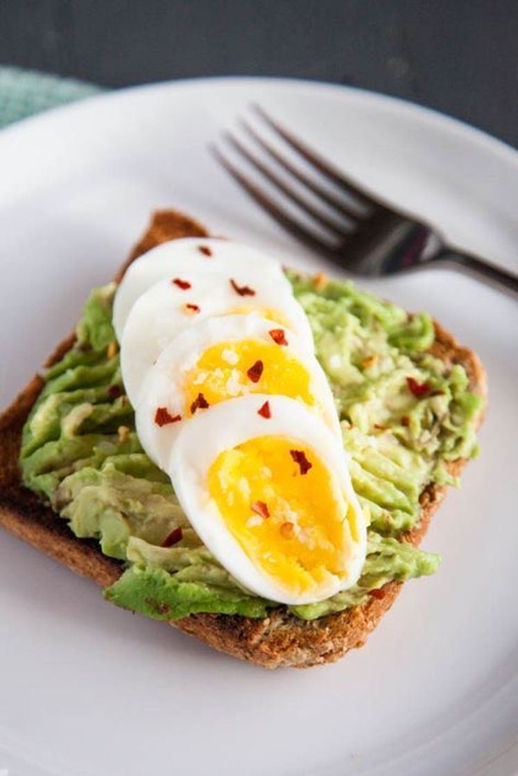 Fashion Hard boiled eggs with avocado toast- breakfast for Dinner 