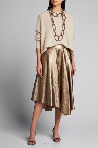 Metallic skirt