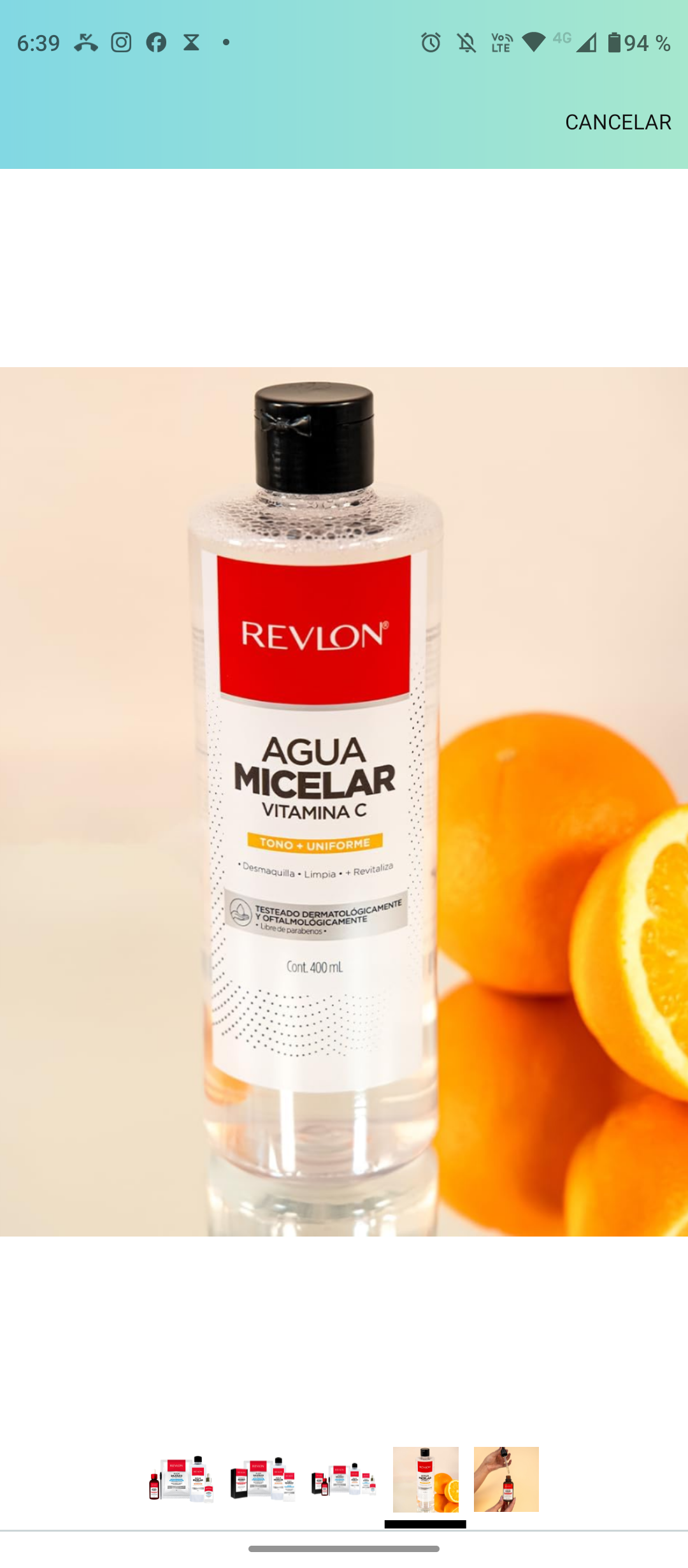 Agua Micelar Revitalizante Vitamina C