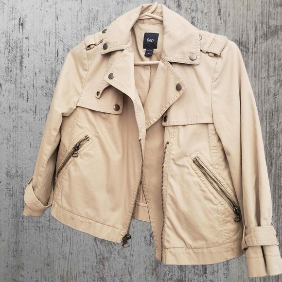 Social Chaqueta Gabardina Corta Motociclista