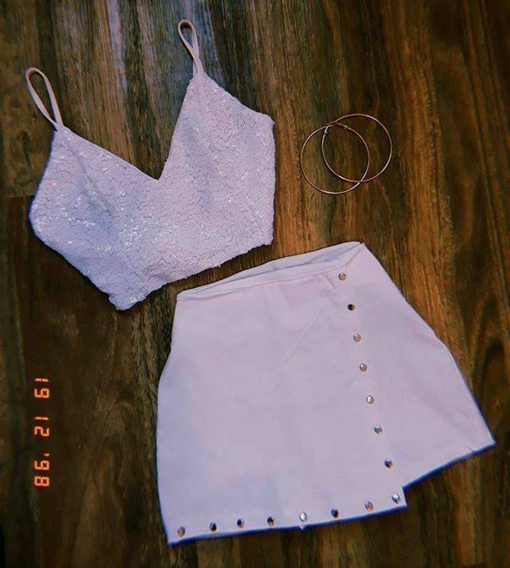 Fashion Saía e cropped❤