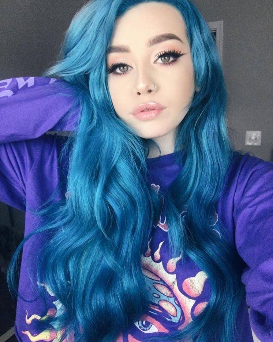 Moda Cabelo Azul 💙