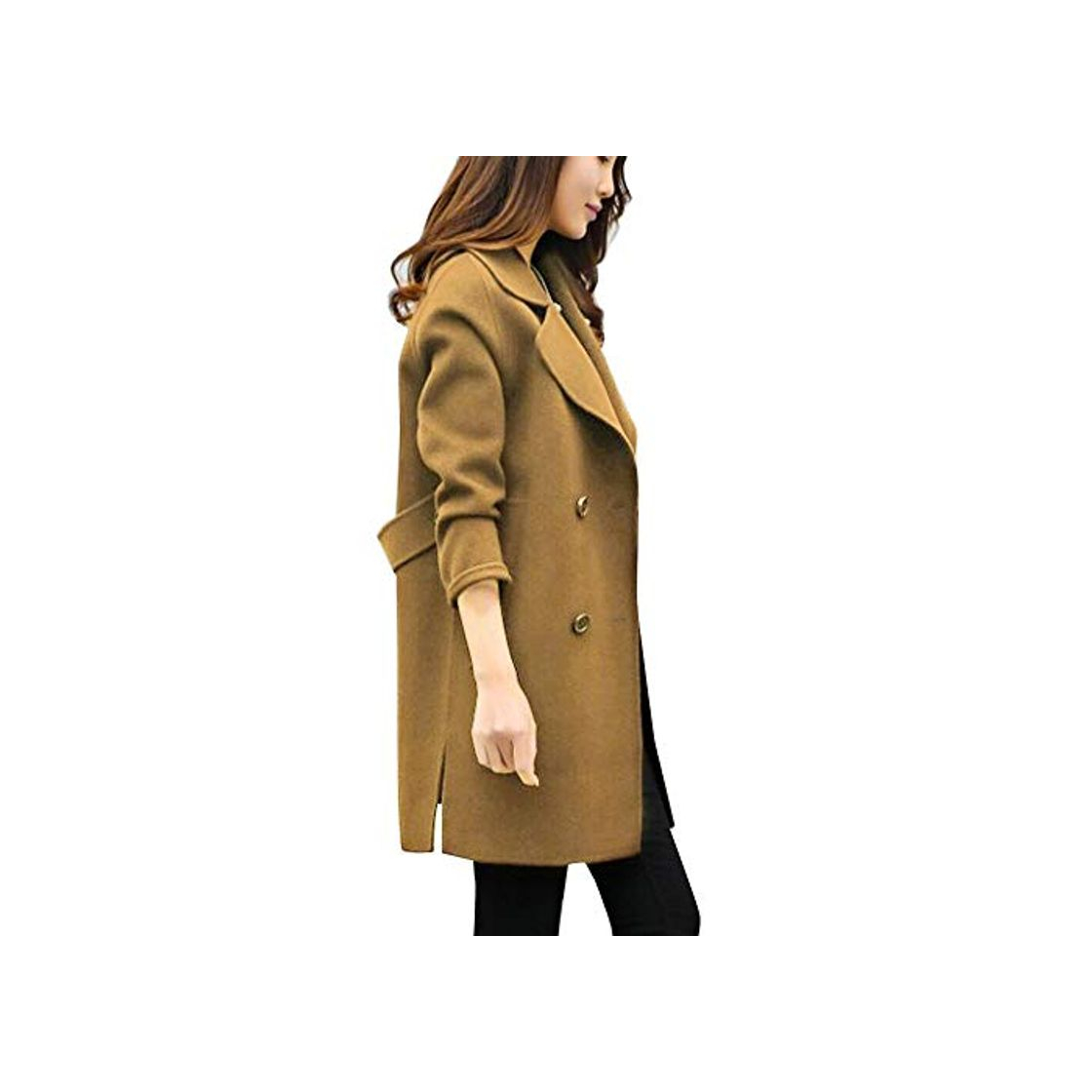 Moda Overdose Chaqueta De Invierno para Mujer Casual Outwear Parka Cardigan Slim Coat