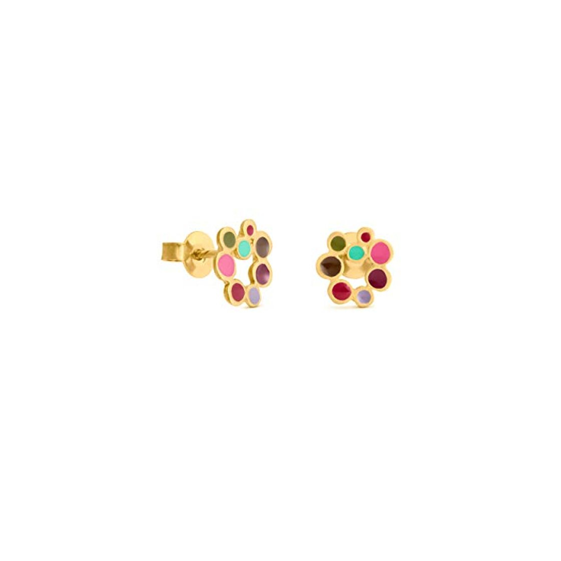 Moda JOIDART – PENDIENTES DORADOS CANDY COLOURS