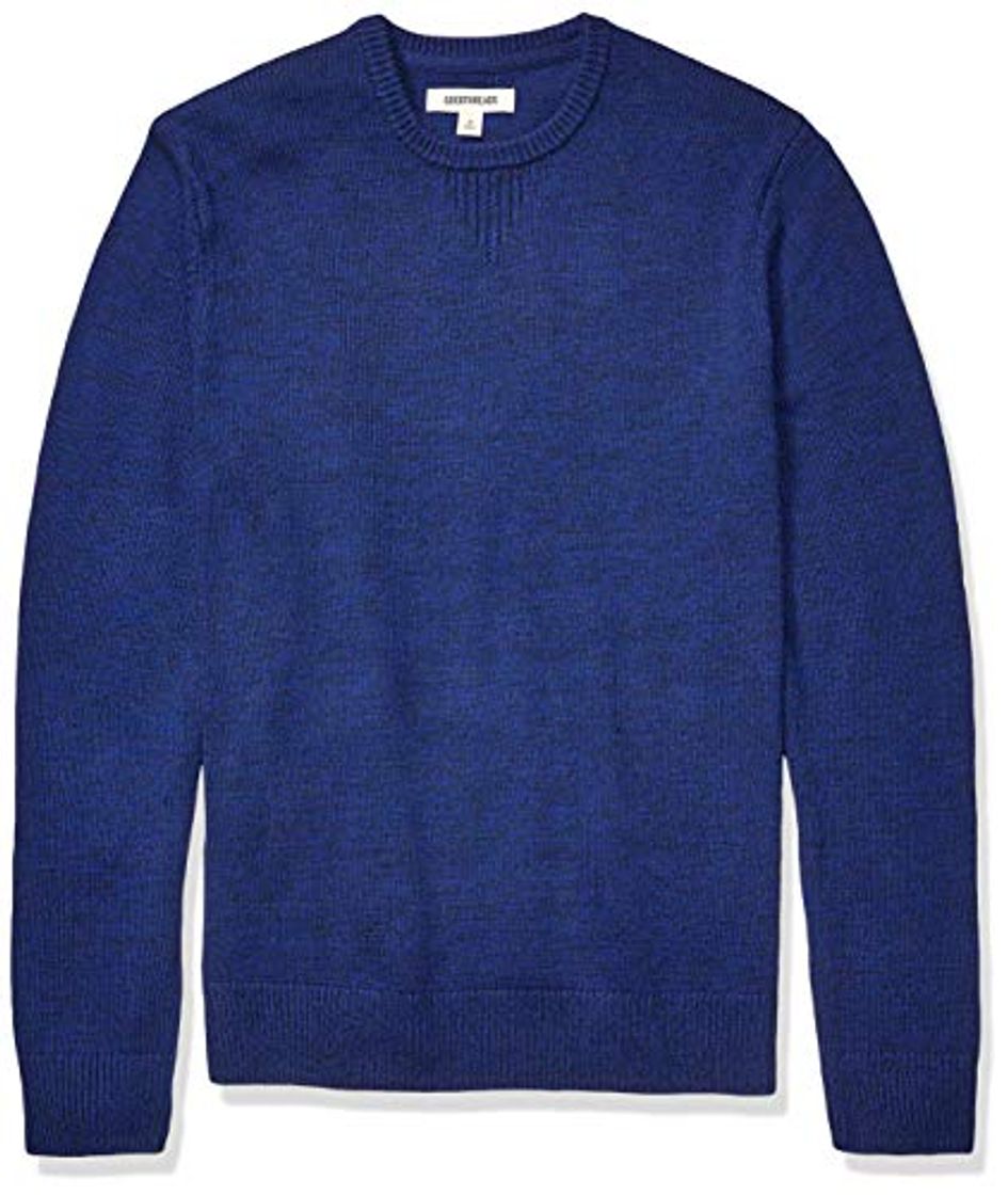 Moda Goodthreads Supersoft Marled Crewneck Sweater pullover-sweaters, Azul brillante, US S