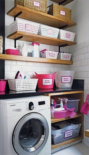 Organização da lavanderia 