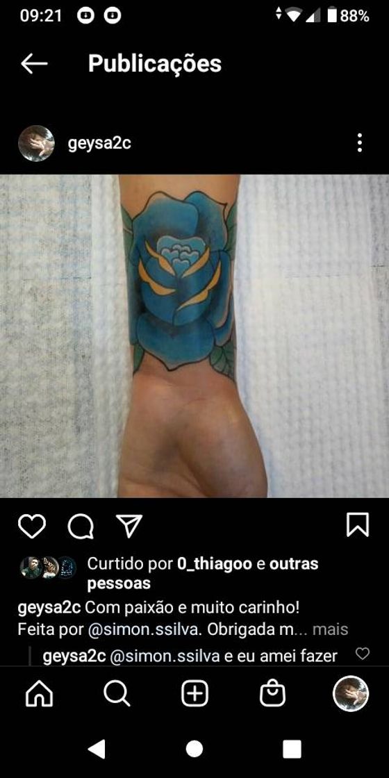 Moda Tatoo colorida