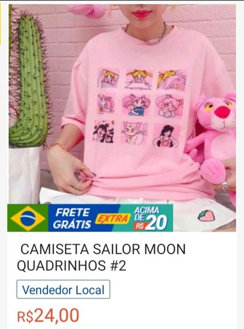 Social - camiseta sailor moon 2 (shoppe)