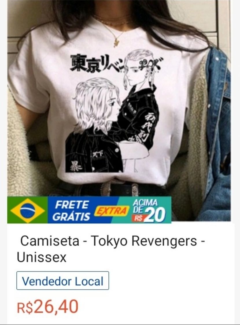 Social -  camiseta tokyo revengers (shoppe)
