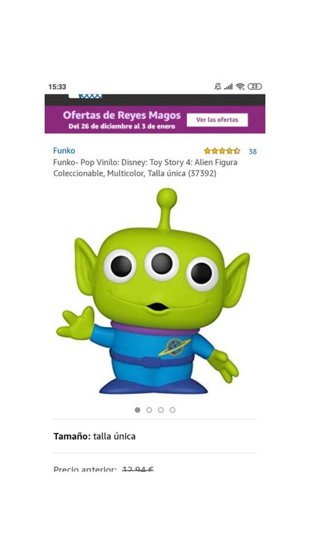 Producto FunkoPop Alien Toy Story 