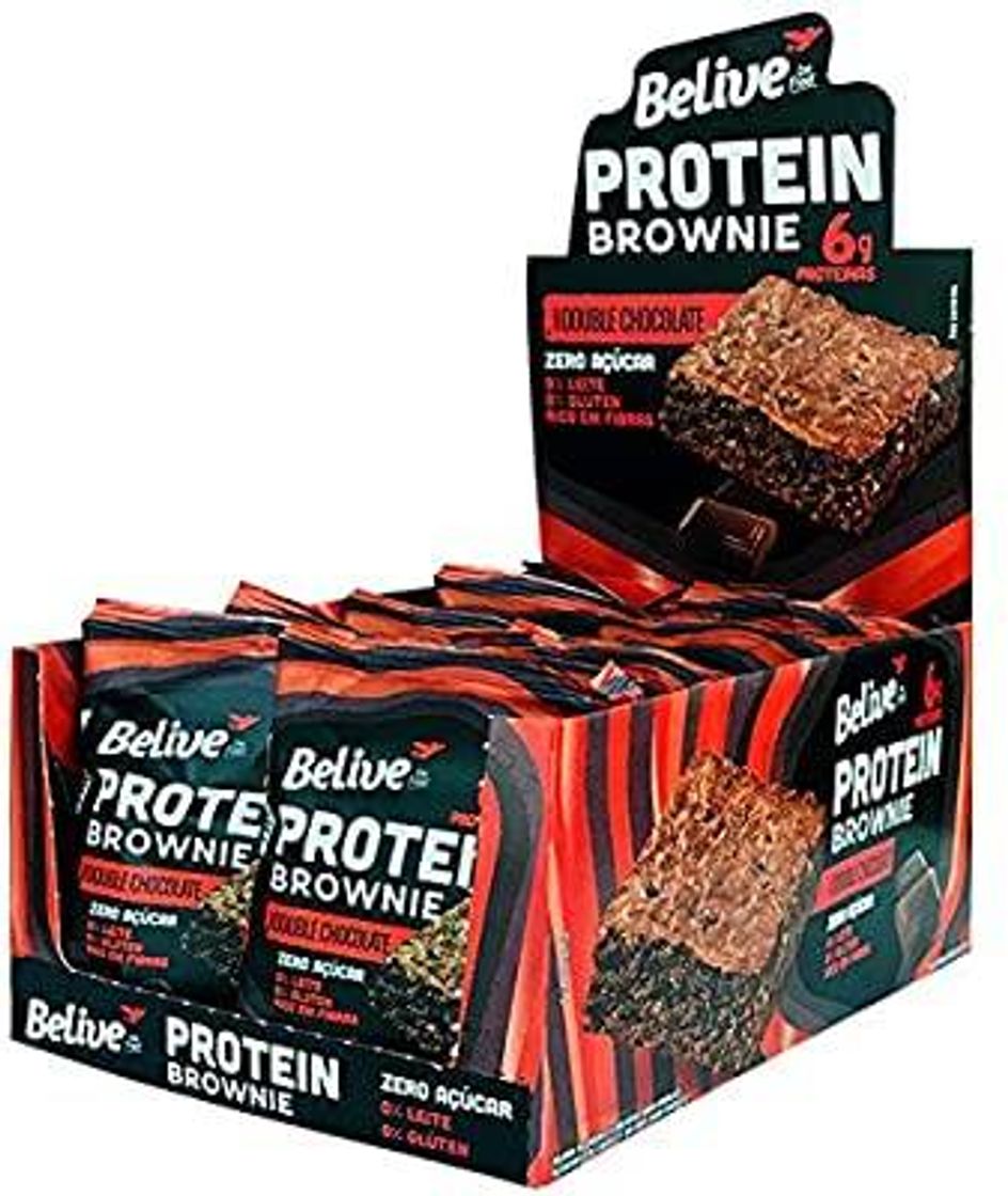 Moda Protein Brownie Double Chocolate Sem Açúcar Belive Display c