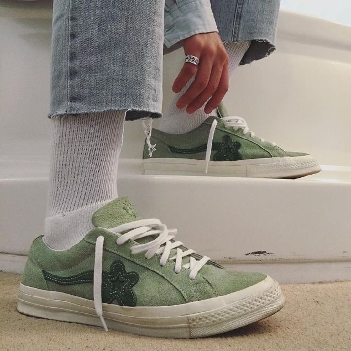 Moda Converse Suede Green Golf Le Fleur Edition One Star Sneakers 