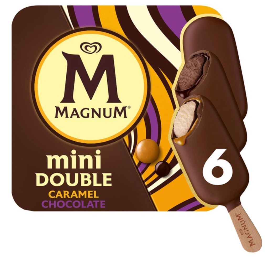 Moda Comprar Mini Double helados con doble caramelo y chocolate 