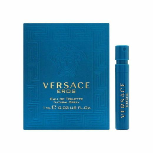 Versace Eros by Versace 0.03 oz EDT Cologne Vial on Card for