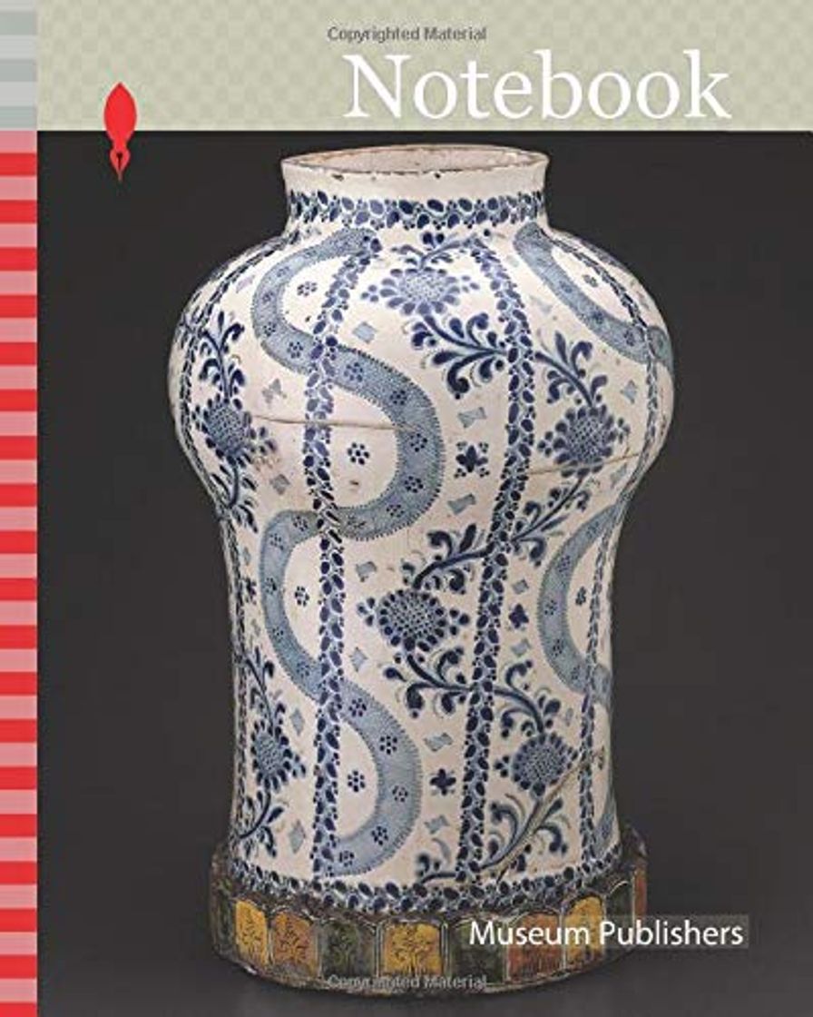 Producto Notebook: Jar with Vertical Flowing Bands and Vines with Sunflowerlike Blossoms, 1700