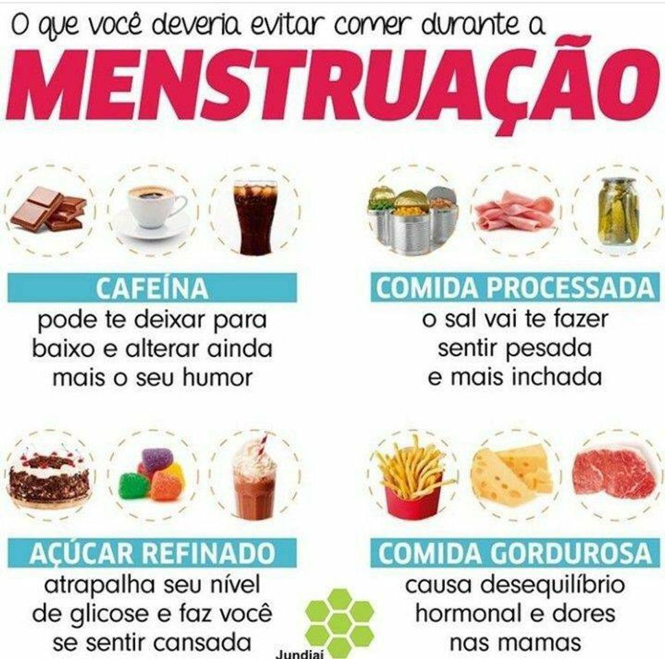 Fashion O que não comer durante o período menstrual 