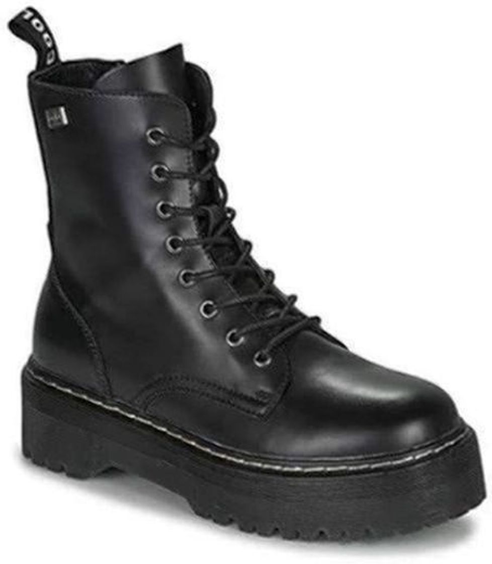 Fashion COOLWAY Abby, Botas Militares para Mujer, Negro